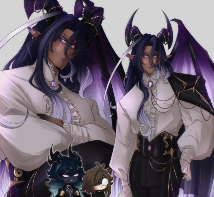 [ OC ] Cursed by Despair - Fayn Demon Form